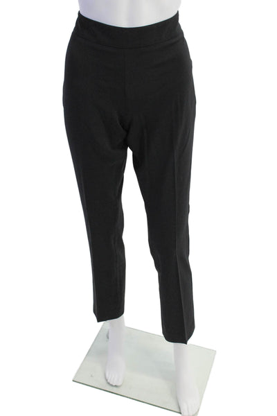 Donna Karan New York Womens Side Zippered Tapered Leg Pants Black Size S