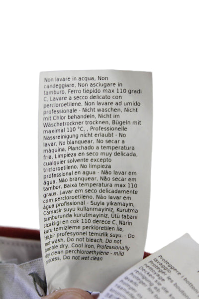 Max Mara Womens Pocketed Flat Front Tapered Leg Pants Salmon Pink Size 8