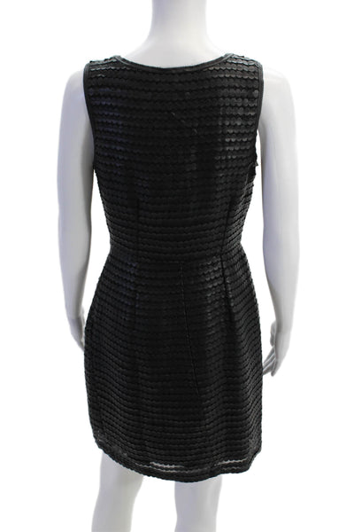 BB Dakota Womens Faux Leather Sleeveless Mini Pencil Dress Black Size 4