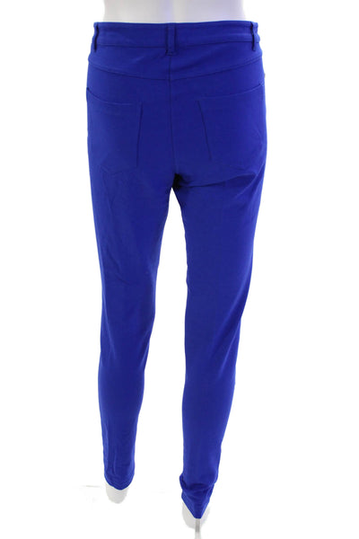 Alberto Makali Womens 5 Pocket Button Closure Mid-Rise Skinny Jeans Blue Size 6