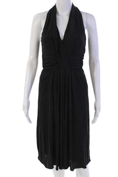 Elie Tahari Womens Stretch V-Neck Sleeveless Side Zip Dress Black Size 4