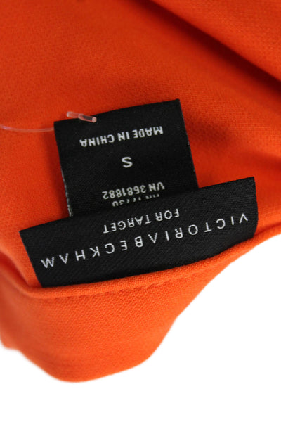 Victoria Beckham For Target Womens One Pocket Zip Up Mini Skirt Orange Size S