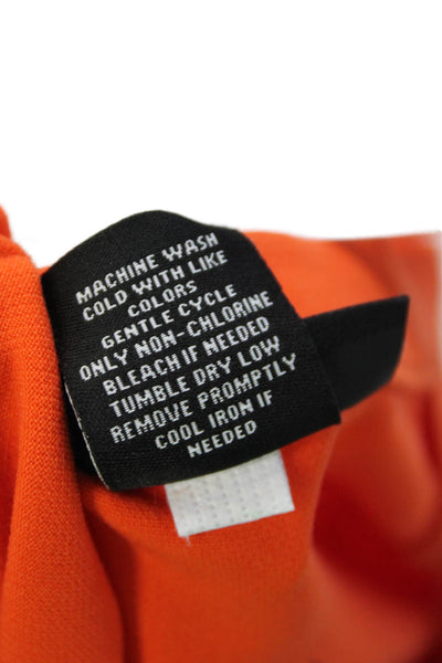Victoria Beckham For Target Womens One Pocket Zip Up Mini Skirt Orange Size S