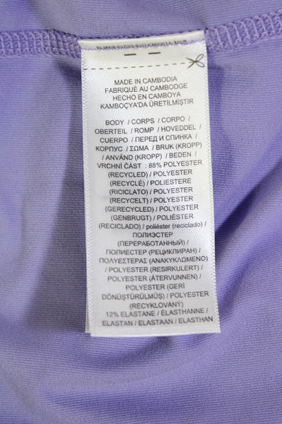 Ralph Lauren Golf Womens Zip Up Long Sleeve Pullover Active Top Purple Size L