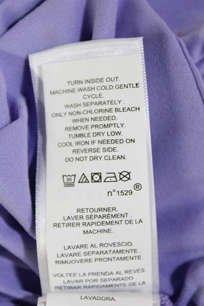 Ralph Lauren Golf Womens Zip Up Long Sleeve Pullover Active Top Purple Size L