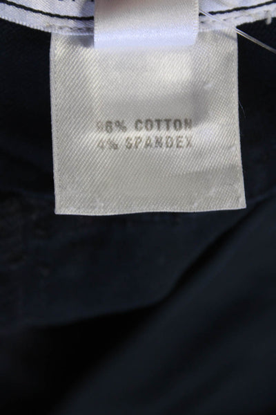 St. John Sport By Marie Gray Womens Cotton Wide-Leg Jeans Black Size 12