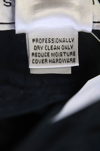St. John Sport By Marie Gray Womens Cotton Wide-Leg Jeans Black Size 12