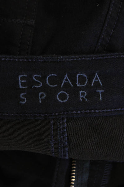 Escada Sport Womens Cotton Mid Rise Five Pocket Skinny Jeans Black Size 42