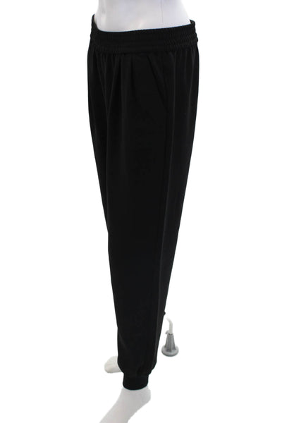 Joie Womens Pull On High Rise Pleated Front Jogger Pants Black Size Medium