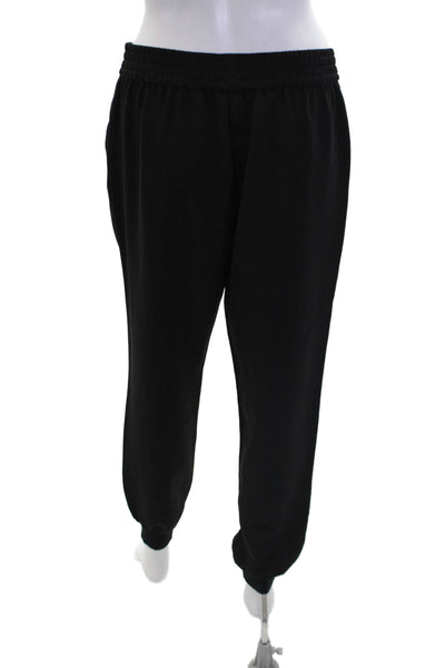 Joie Womens Pull On High Rise Pleated Front Jogger Pants Black Size Medium
