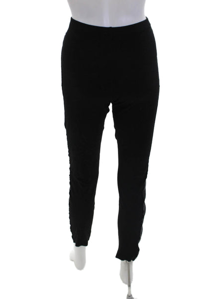 Velvet Womens Faux Leather Pull On High Rise Athletic Leggings Black Size Medium