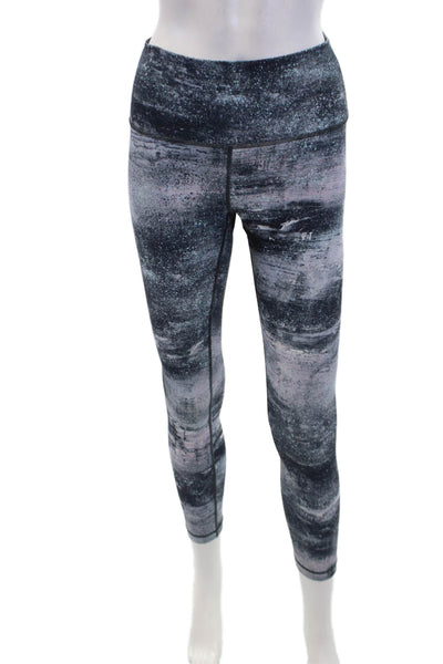 Lululemon Womens Galaxy Print Pull On High Rise Leggings Multi Colored Size 6