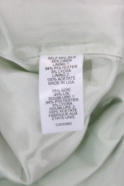 Nanette Lepore Womens Floral Strapless Sleeveless Mini Dress Green Size 0