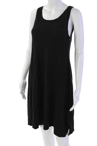 Eileen Fisher Women's Round Neck Sleeveless A-Line Mini Dress Black Size PP