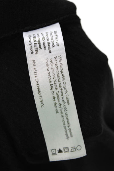 Eileen Fisher Women's Round Neck Sleeveless A-Line Mini Dress Black Size PP
