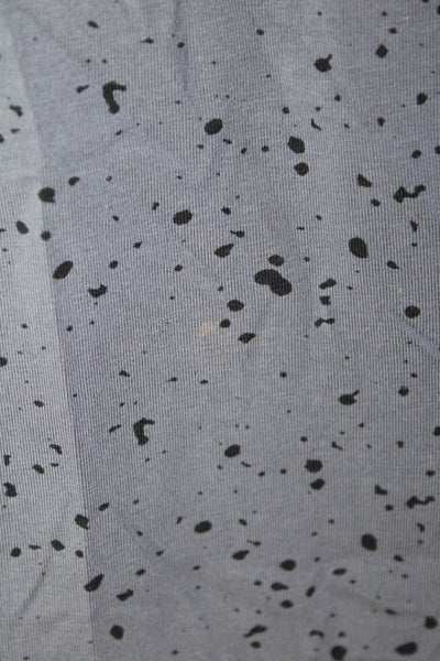 Lululemon Womens Long Sleeve Spotted Print Athletic T Shirt Gray Size S
