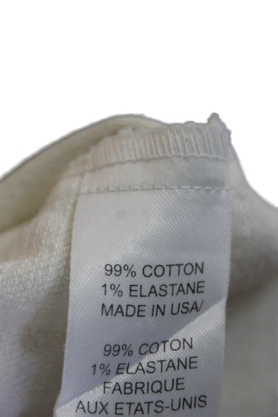 Nanette Lepore Womens Denim 4 Pocket Low-Rise BStraight Leg Jeans Cream Size 6