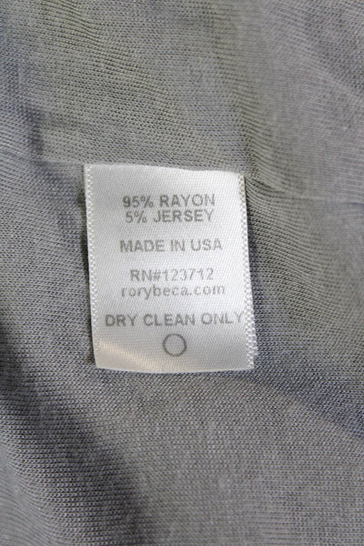 Rory Beca Womens Sleeveless V-Neck Drawstring Midi Dress Green Size XS