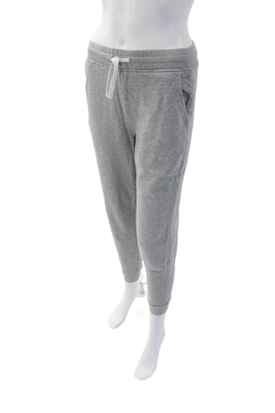 Everlane Womens Mid Rise Drawstring Knit Jogger Pants Gray Cotton Size XS
