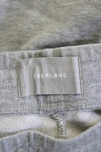 Everlane Womens Mid Rise Drawstring Knit Jogger Pants Gray Cotton Size XS