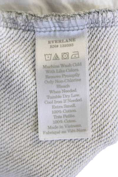 Everlane Womens Mid Rise Drawstring Knit Jogger Pants Gray Cotton Size XS