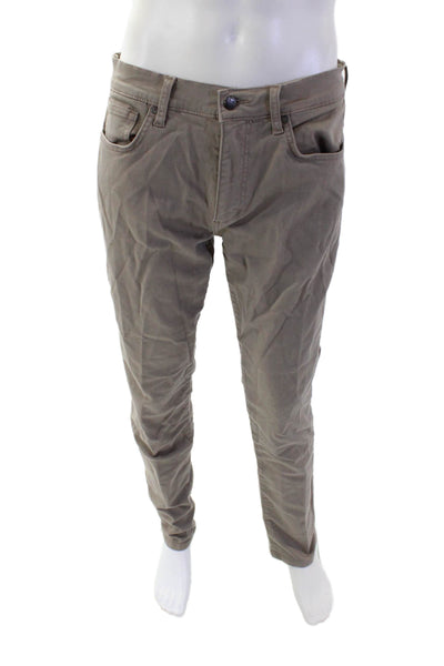 Joe's Womens Cotton Five Pocket Casual Slim Fit Pants Solid Beige Size 34