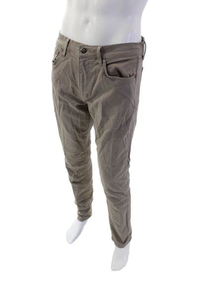 Joe's Womens Cotton Five Pocket Casual Slim Fit Pants Solid Beige Size 34