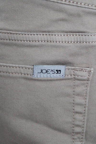 Joe's Womens Cotton Five Pocket Casual Slim Fit Pants Solid Beige Size 34