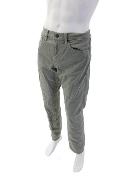 J Crew Mens Cotton Five Pocket Casual Slim Fit Jeans Sage Green Size 34