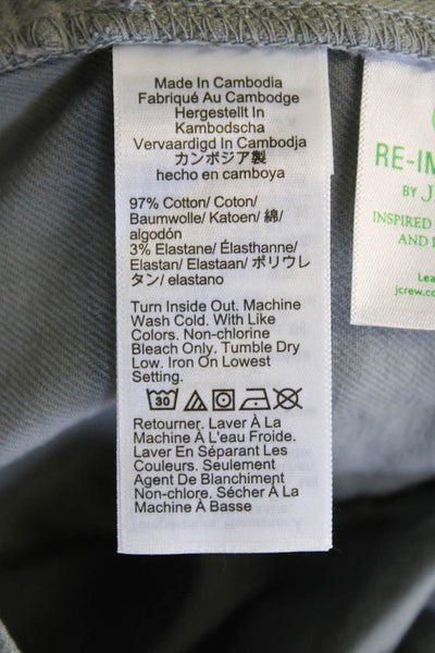 J Crew Mens Cotton Five Pocket Casual Slim Fit Jeans Sage Green Size 34