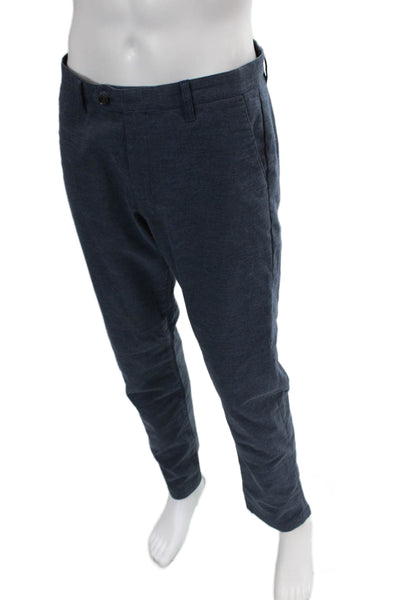 Ted Baker London Mens Mid Rise Slim Leg Dress Pants Blue Cotton Size 32