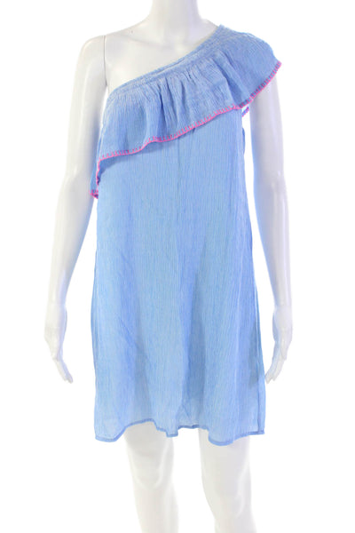 J Crew Womens Cotton Woven Embroidered Print Fit & Flare Dress Pink Size 2