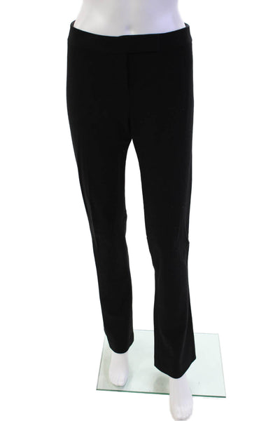Elie Tahari Womens Tailored Straight Leg Zip Fly Trouser Pants Black Size 6
