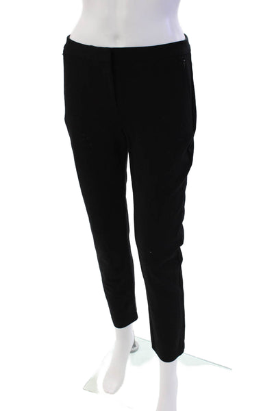 Saks Fifth Avenue Womens Tailored Straight Leg Trouser Leggings Black Size 8