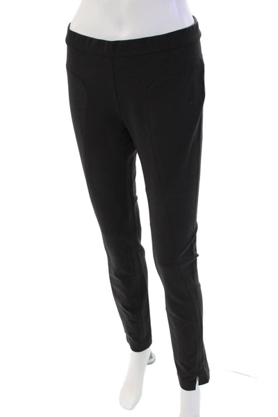 Elie Tahari Womens Tailored Elastic Waist Skinny Zip Hem Leggings Black Size 6