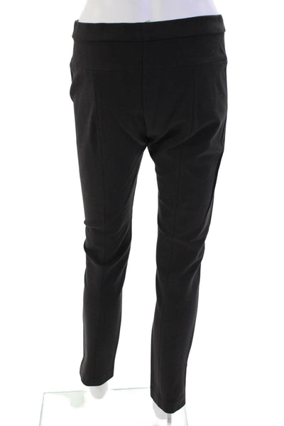 Elie Tahari Womens Tailored Elastic Waist Skinny Zip Hem Leggings Black Size 6