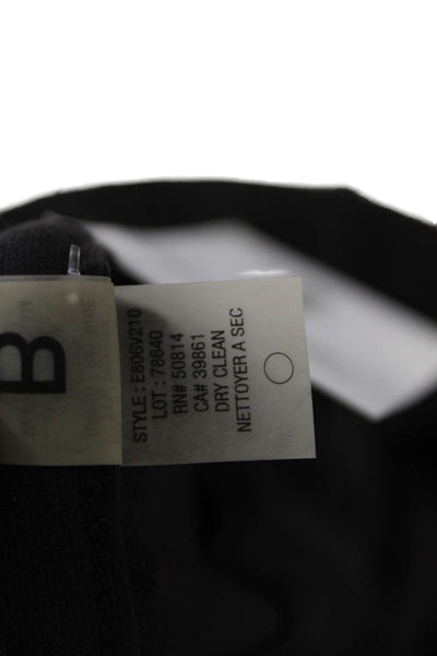 Elie Tahari Womens Tailored Elastic Waist Skinny Zip Hem Leggings Black Size 6