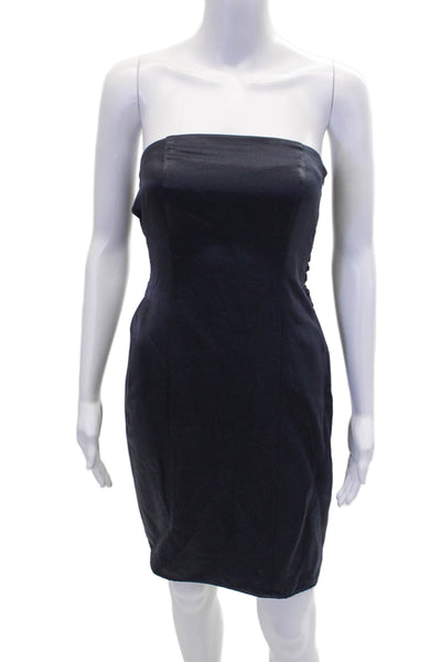 Drew Women's Square Neck Sleeveless Tie Waist Mini Dress Navy Blue Size XS