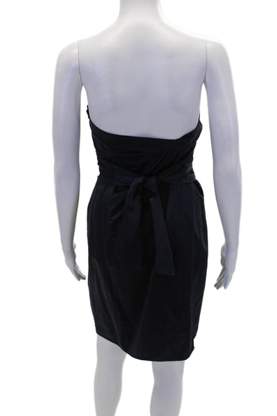 Drew Women's Square Neck Sleeveless Tie Waist Mini Dress Navy Blue Size XS