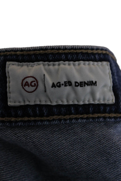 AG Women's High Waist Medium Wash Five Pocket Straight Leg Denim Pants Size 29
