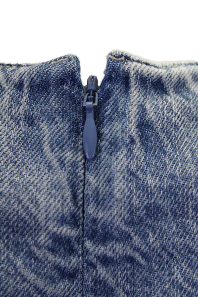 Rag & Bone Women's Sleeveless Ultra Feather Weight Ava Top Blouse Blue Size 4