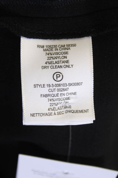Joie Womens Belted Knee Length Wrap Skirt Jet Black Size 4