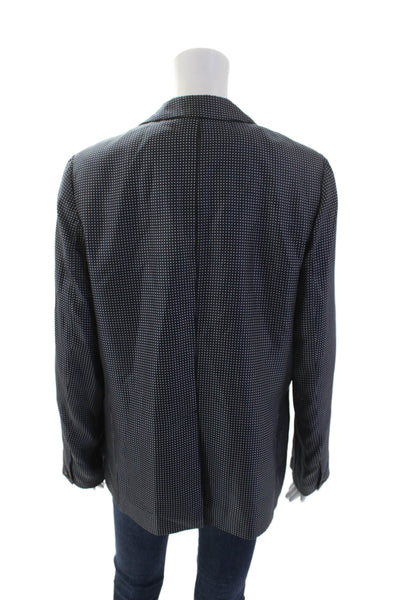 Vince Womens Linen Blend Long Sleeves V Neck Sweater Brown Size Medium