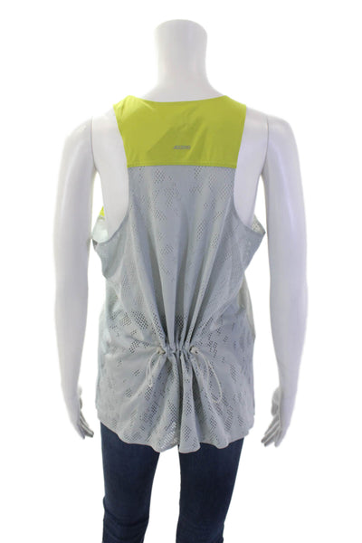 Stella McCartney Womens Sleeveless Round Neck Lined Tank Top Yellow Size S