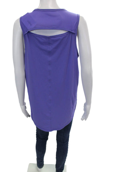Lululemon Womens Activewear Sleeveless Round Neck Tank Top Purple Size 10