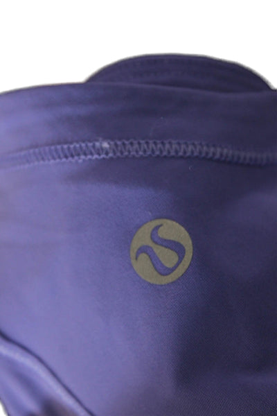 Lululemon Womens Activewear Sleeveless Round Neck Tank Top Purple Size 10