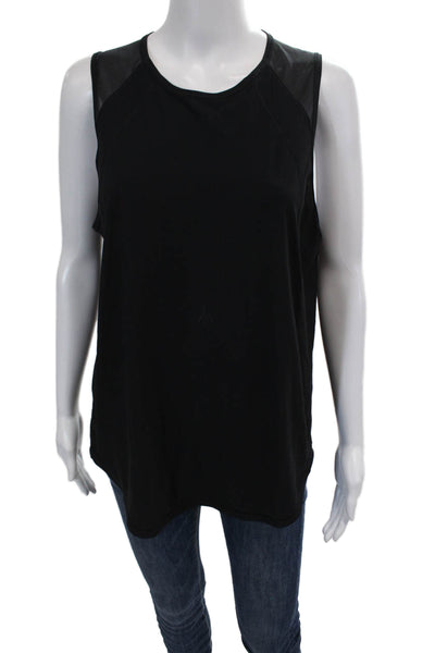Lululemon Womens Activewear Sleeveless Round Neck Tank Top Black Size 10
