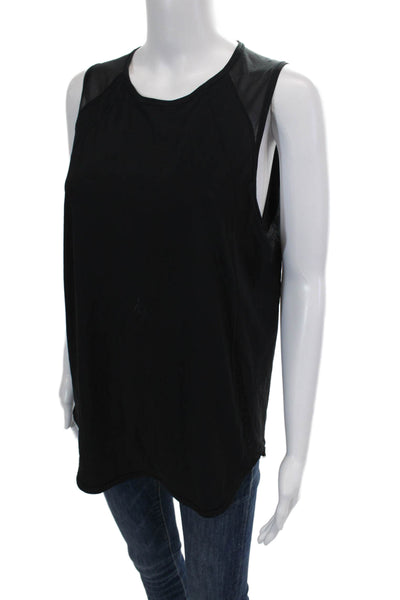 Lululemon Womens Activewear Sleeveless Round Neck Tank Top Black Size 10