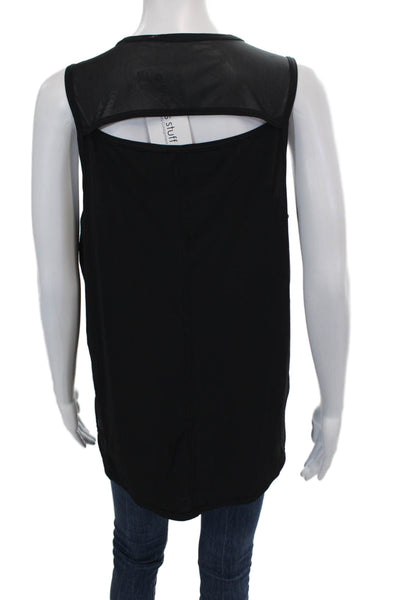 Lululemon Womens Activewear Sleeveless Round Neck Tank Top Black Size 10
