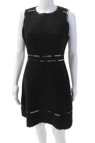 Kate Spade New York Womerns Tweed Sleeveless A Line Dress Black Cotton Size 2